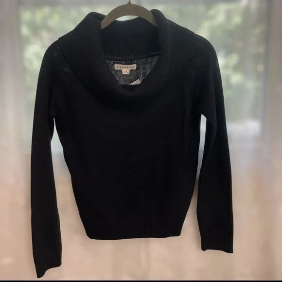 Aeropostale Black Cowl Neck Knit Sweater - Picture 1 of 11